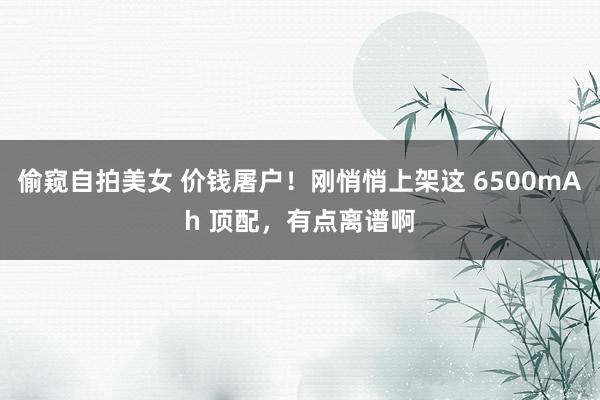 偷窥自拍美女 价钱屠户！刚悄悄上架这 6500mAh 顶配，有点离谱啊