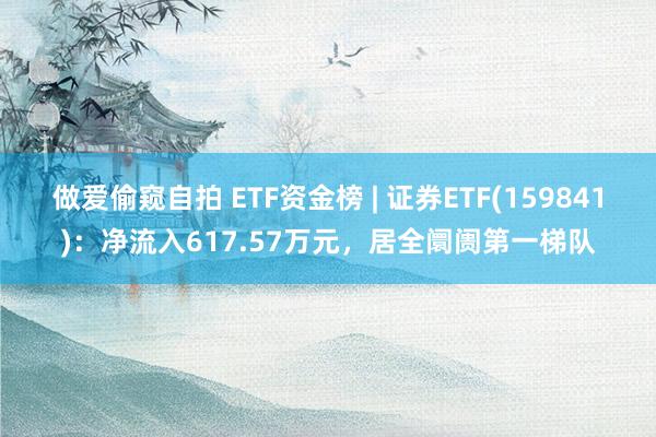 做爱偷窥自拍 ETF资金榜 | 证券ETF(159841)：净流入617.57万元，居全阛阓第一梯队