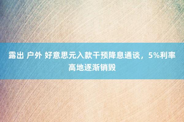 露出 户外 好意思元入款干预降息通谈，5%利率高地逐渐销毁