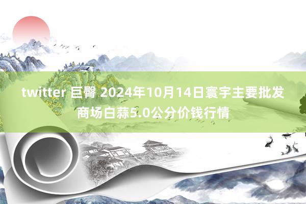 twitter 巨臀 2024年10月14日寰宇主要批发商场白蒜5.0公分价钱行情