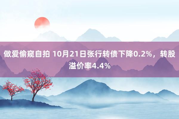 做爱偷窥自拍 10月21日张行转债下降0.2%，转股溢价率4.4%