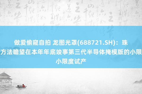 做爱偷窥自拍 龙图光罩(688721.SH)：珠海募投方法瞻望在本年年底竣事第三代半导体掩模版的小限度试产