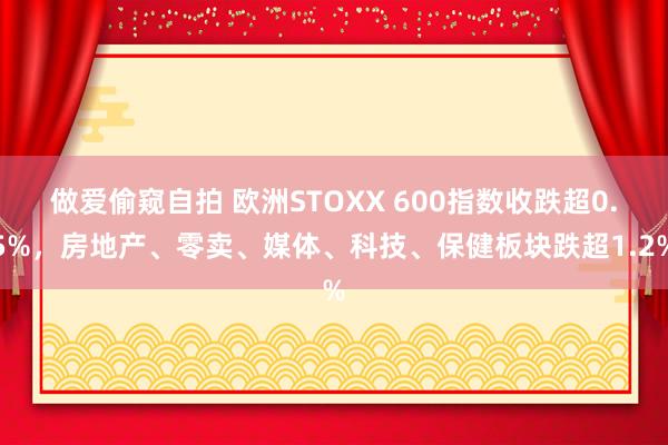 做爱偷窥自拍 欧洲STOXX 600指数收跌超0.5%，房地产、零卖、媒体、科技、保健板块跌超1.2%